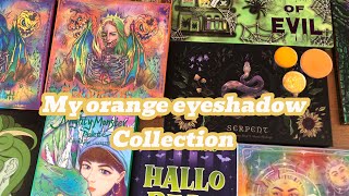 My orange Eyeshadow collection | Indie brands