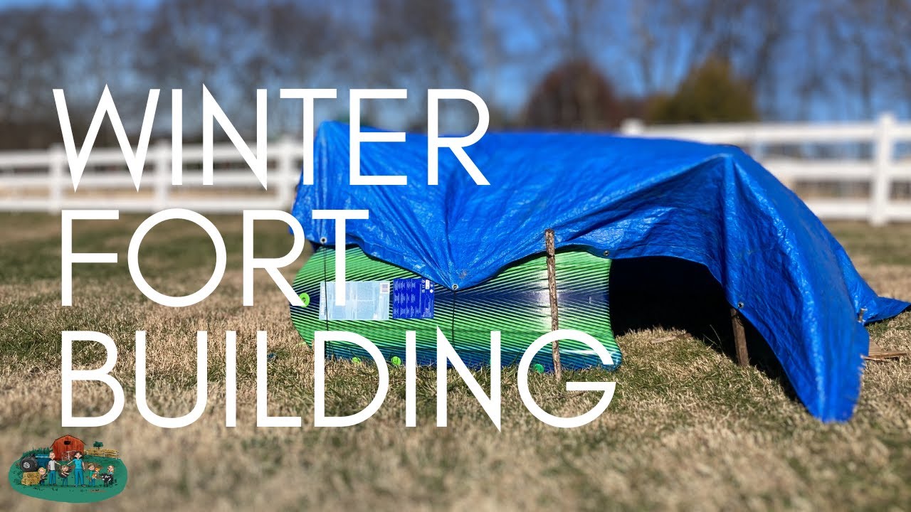 Winter Fort Building on the Homestead YouTube