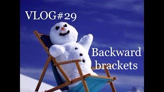 Backward bracket figure skating