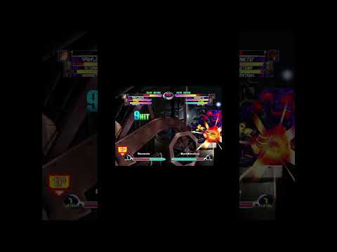 MvC2: Romneto - Psylocke Combo to Throw to Ambiguous Crossup 80% Sequence .:1.10.23:.