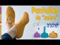 Pantuflas en "SOBRE" o "MONEDERO" tejidas a crochet en 3 tallas / Tejiendo Perú