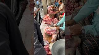 Meat cutting processing scale.