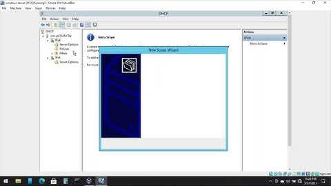 Installation and Configuration of DHCP server in Windows Server 2012 in Virtual Box
