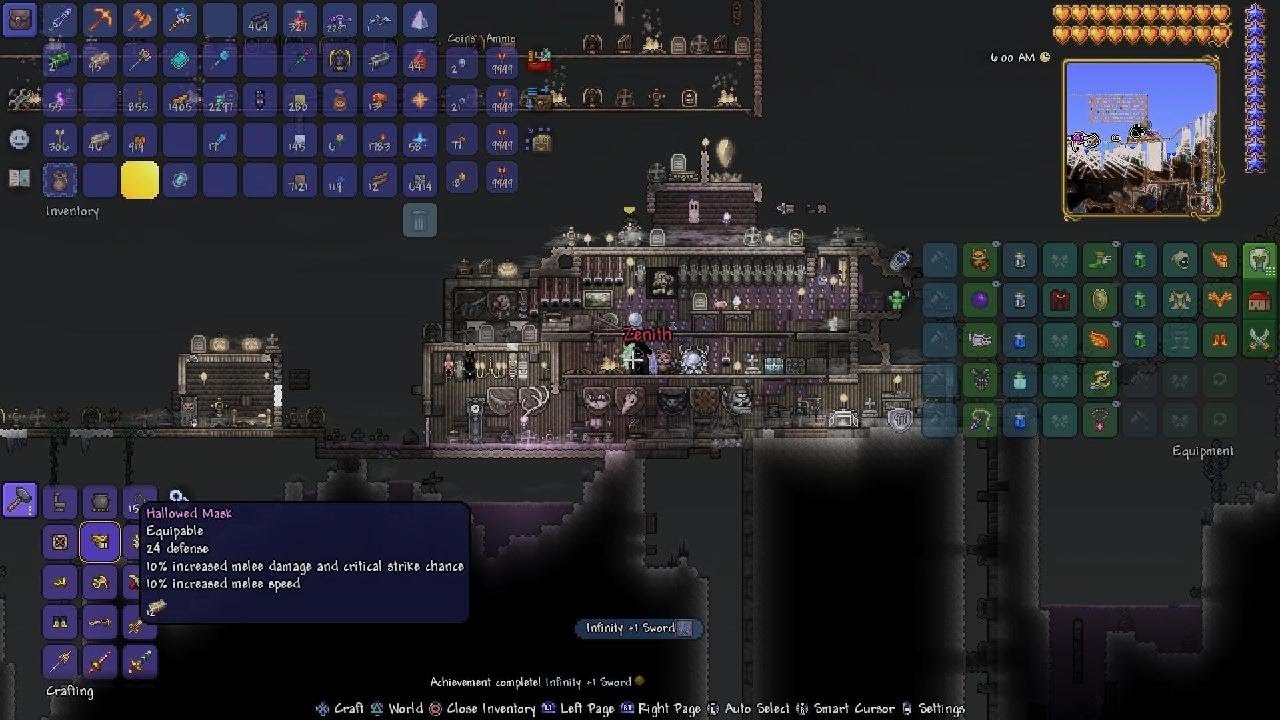 Terraria crafting the zenith YouTube