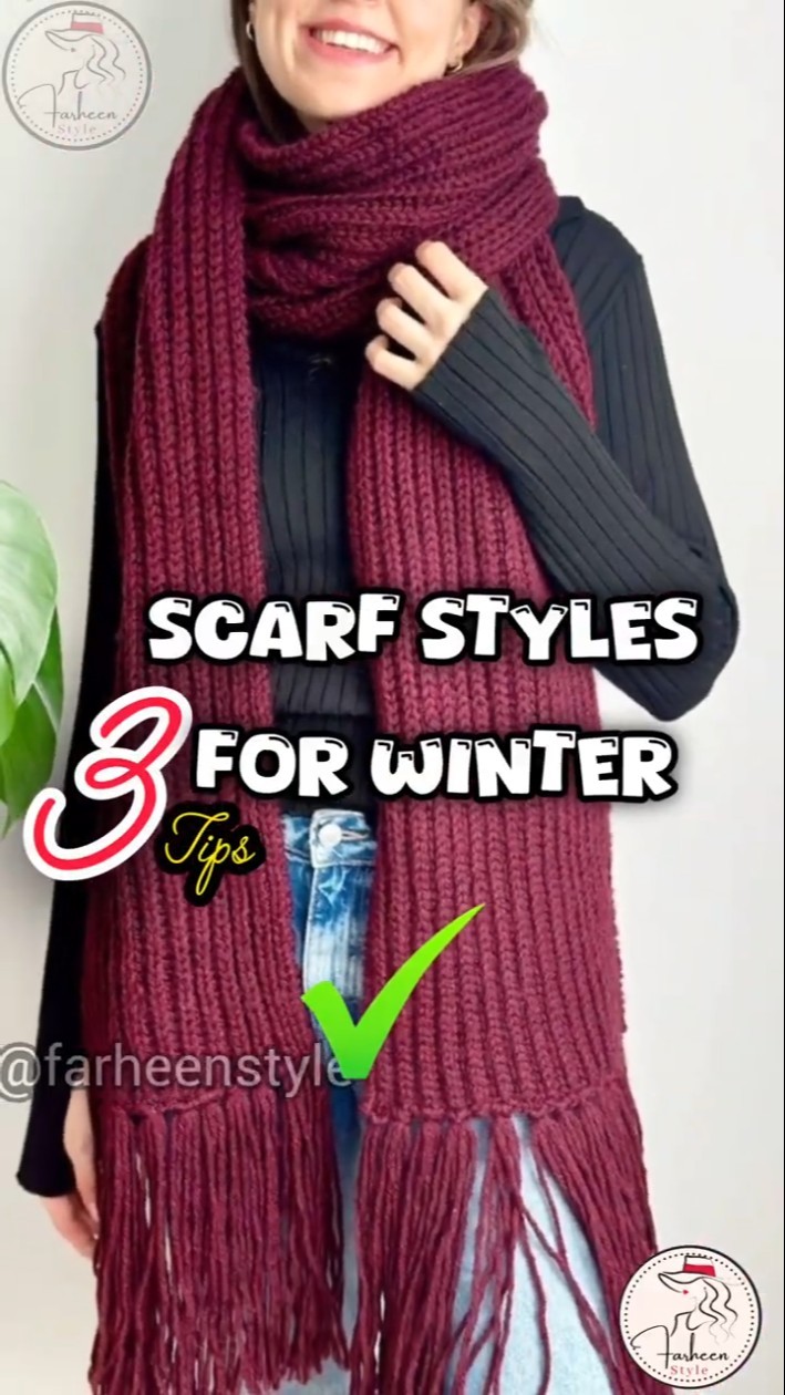 3 Ways to Style a Scarf This Winter❄️#shortsfeed #shorts