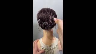 Live satisfying hair braiding styling demonstration