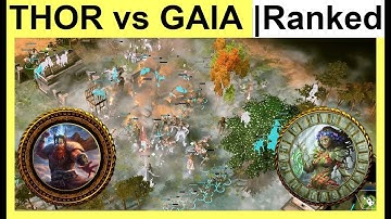Thor vs Gaia | 1v1 Ranked | Age of Mythology Retold