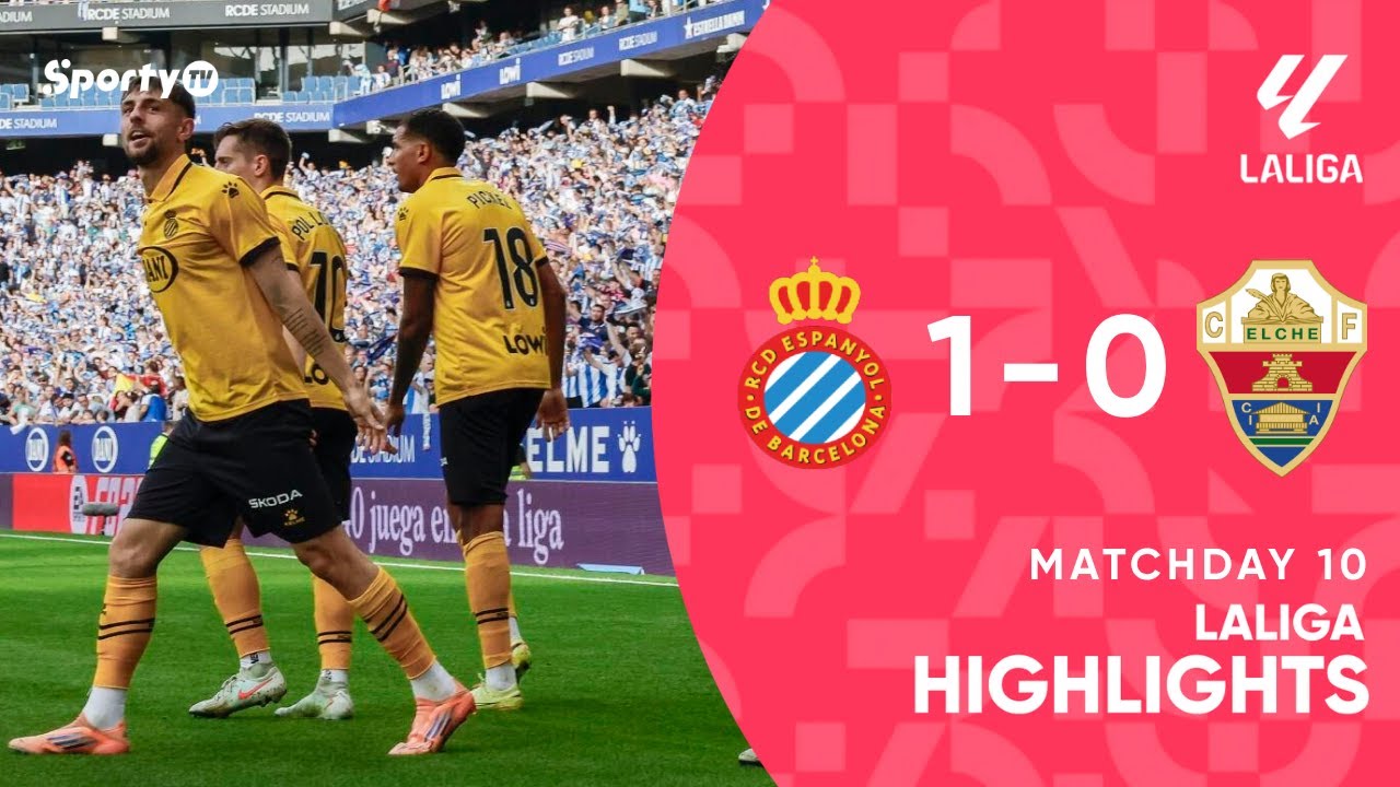 Espanyol vs Elche (1-0) | 25/26 | La Liga Highlights | SportyTV
