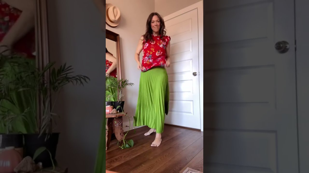 A Springtime Hanger To Outfit Styling This New Lime Green Skirt 