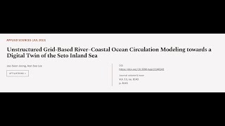 Unstructured Grid-Based River–Coastal Ocean Circulation Modeling towards a Digital Tw... | RTCL.TV
