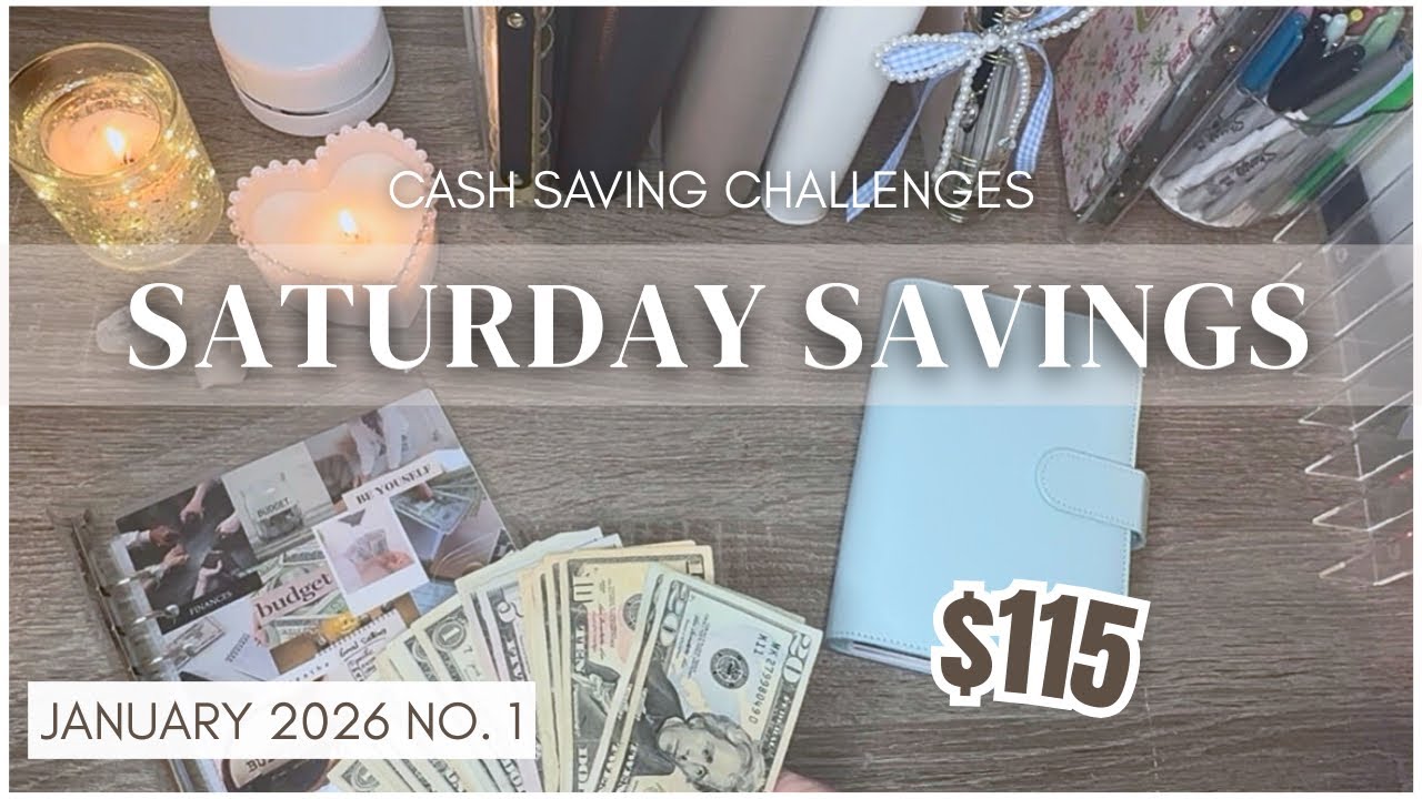 SATURDAY SAVINGS | CASH ENVELOPE SAVING CHALLENGES | JANUARY NO. 1