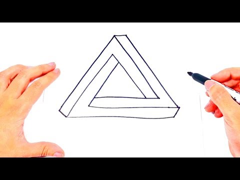 How to draw the Triangle Optical Illusion