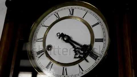 stock footage timelapse sequence of old clock full hd x fps progressive scan