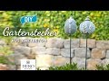 DIY: hübsche Gartenstecker aus Knetbeton selbermachen [How to] Deko Kitchen