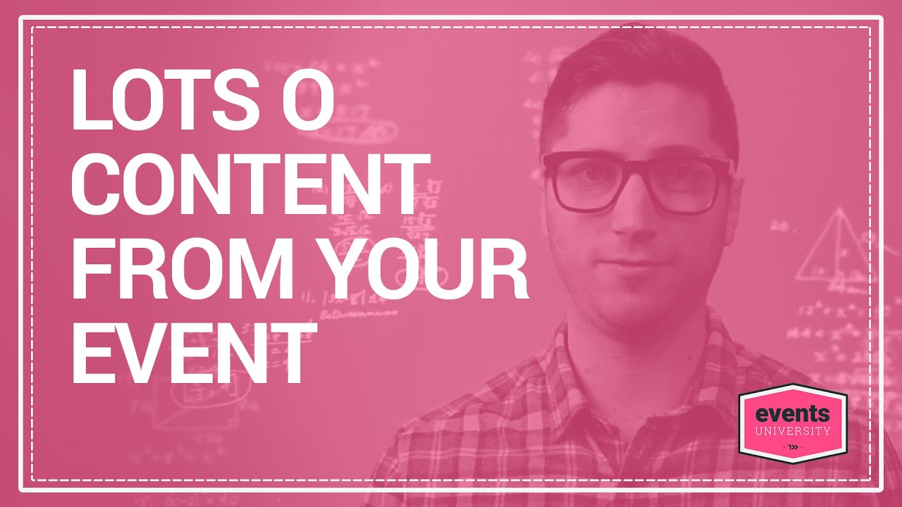 How to Create Endless Content from One Event | Repurpose Event Content