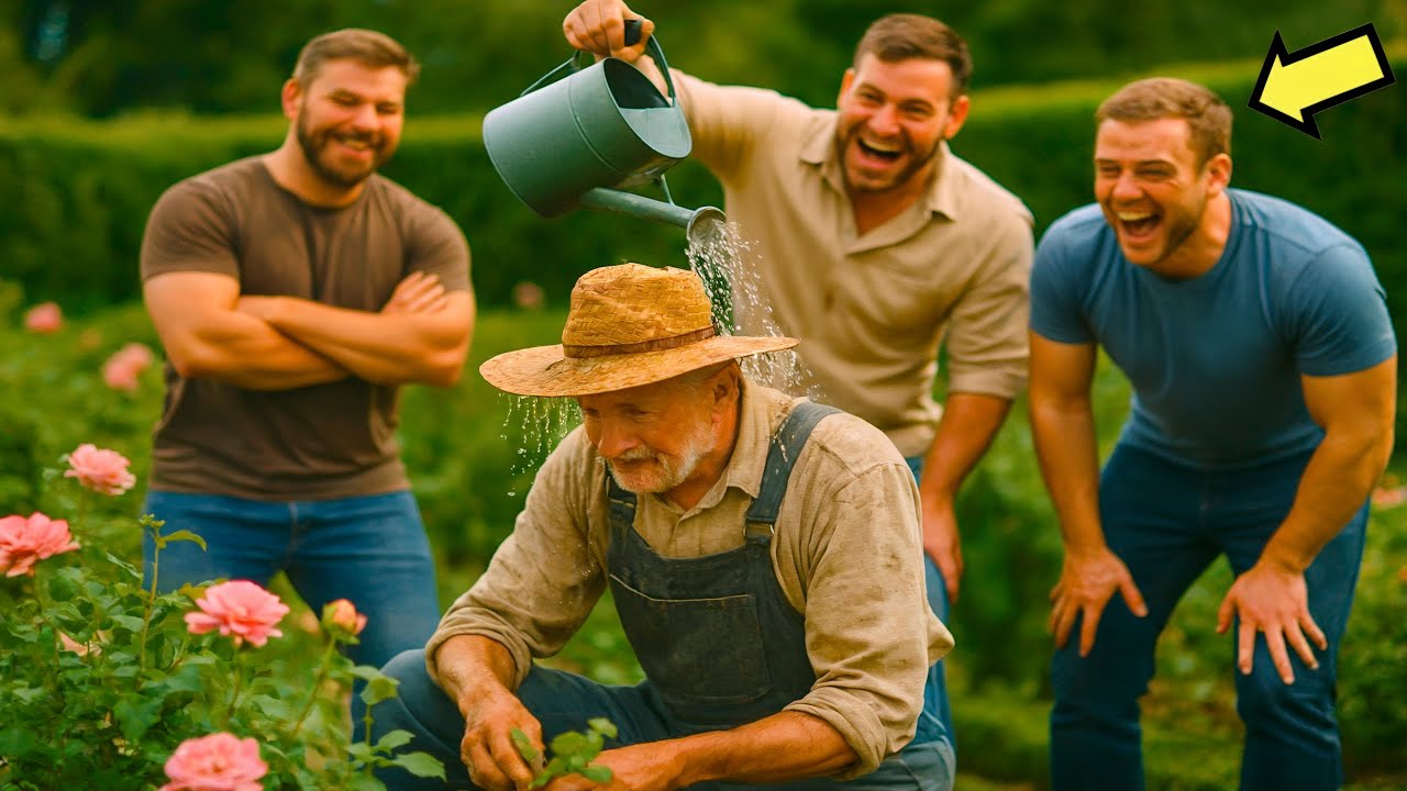 BULLI PRENDONO IN GIRO IL VECCHIO GIARDINIERE… MA LUI LI FA SCAPPARE TUTTI CON 3 PAROLE…