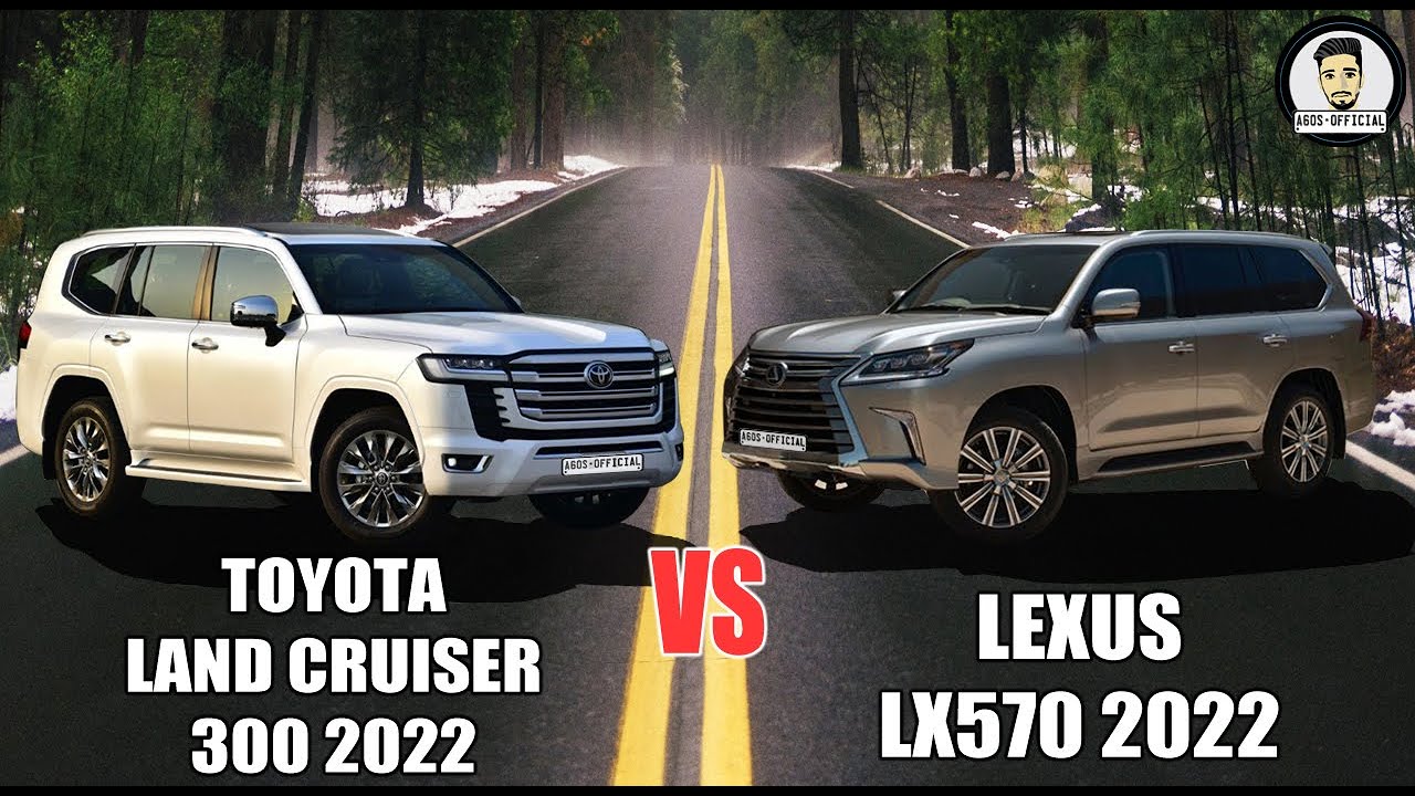 Toyota Land Cruiser 300 2022 vs Lexus LX570 2021. Exterior & Interior