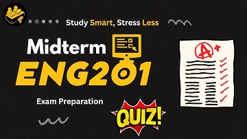 ENG201 Midterm Preparation | Midterm | Quiz Preparation | ENG201 | Important Quiz  | 100% Marks |