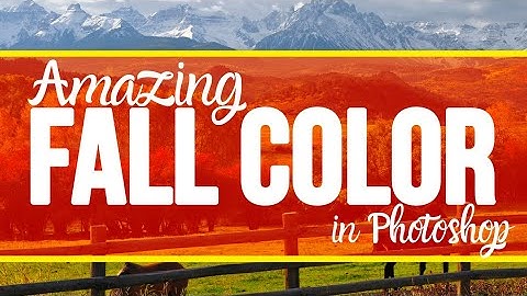 AMAZING Fall Colors in Photoshop