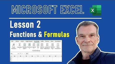 Lesson 2 - Excel Functions & Formula | Full Excel tutorial from Scratch | First steps with Excel