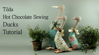 Tilda Hot Chocolate Sewing-Tilda Doll Ducks Tutorial