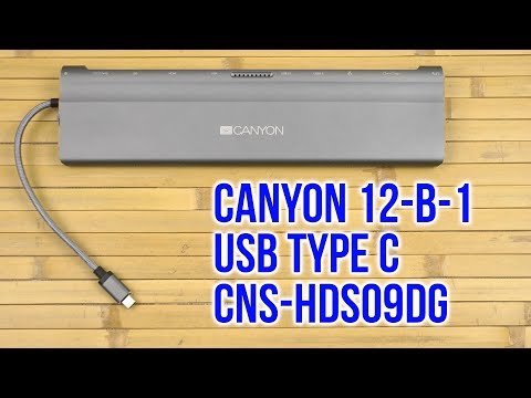 Распаковка Canyon 12-в-1 USB Type-C CNS-HDS09DG