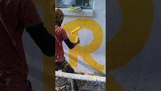 #viral👌deep yellow👌ultima colour👌r wall painting👌design #viral #trending #reels