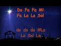 Escuchad! los ángeles mensajeros cantan en ocarina con notas en en español