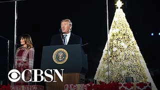President Trump and first lady light this year's National Christmas Tree in D.C.