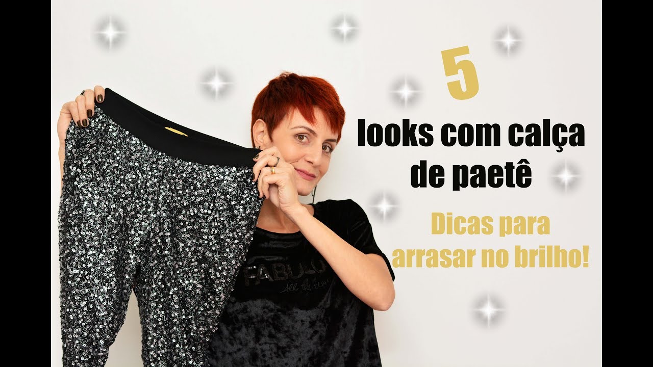 calça de paete com tenis