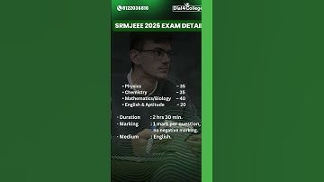 SRMJEEE 2026: Eligibility, Application Fee, Exam Pattern