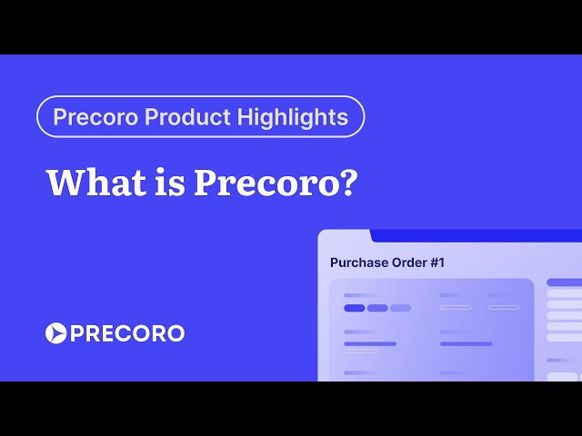 What is Precoro? | Procurement Software Demo