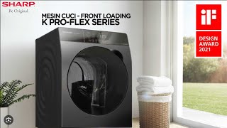 Review Mesin Cuci Sharp ES-FL1212SX 12,5kg