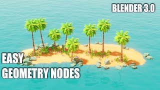Easy Geometry Nodes - LowPoly Diorama BLENDER3.0