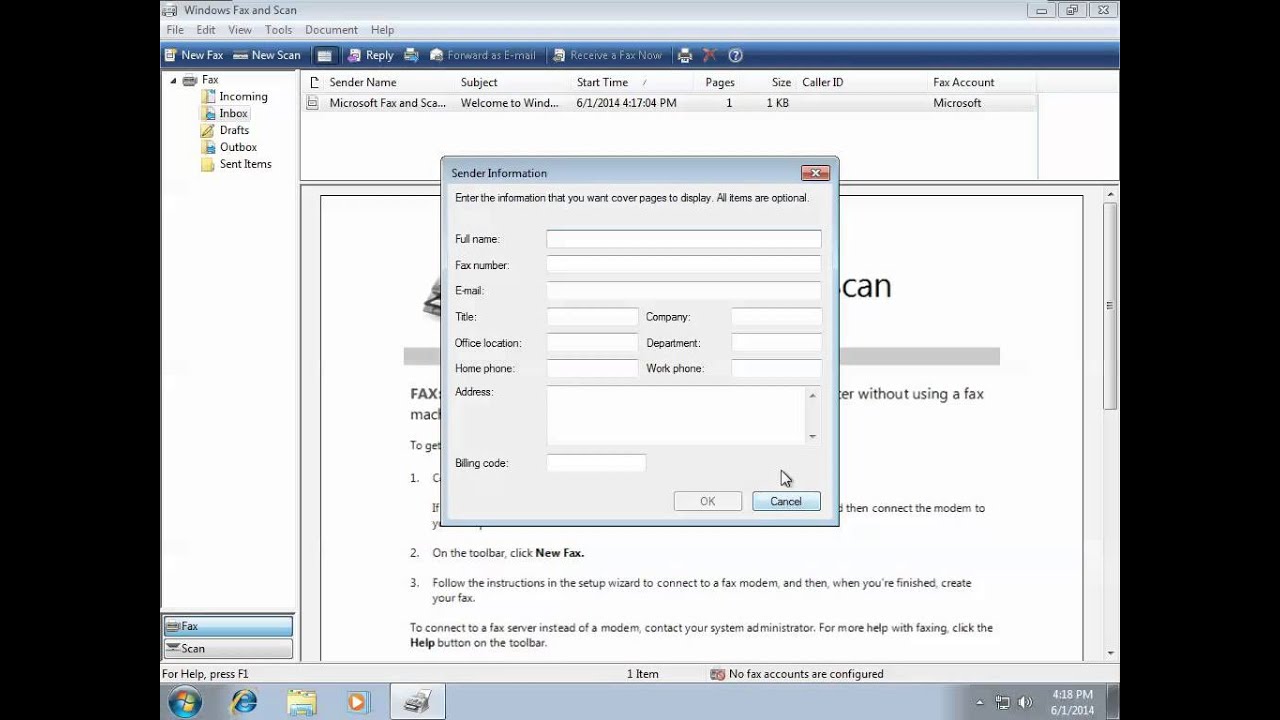 Windows Fax and Scan - YouTube