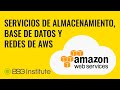 Servicios de almacenamiento, base de datos y redes de AWS