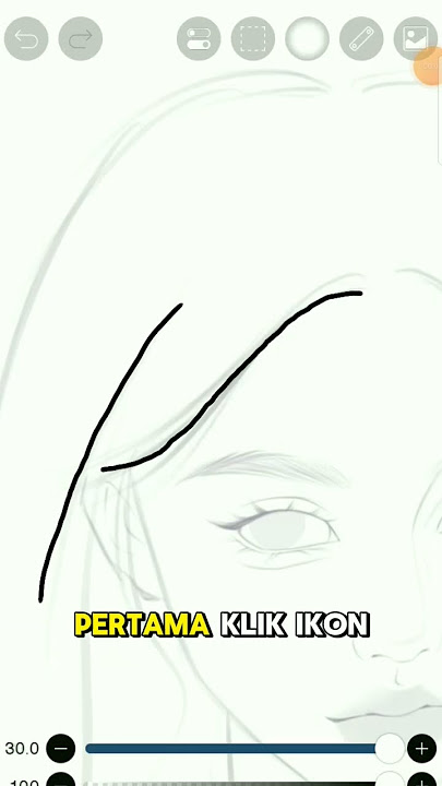 tips buat para pemula yang garisnya masih suka meleyot' nihh #tutorial #ibispaintx