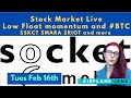 🔴Let&#39;s talk stocks $SCKT $MARA $RIOT and more | Livestreaming the market today 2.16.21