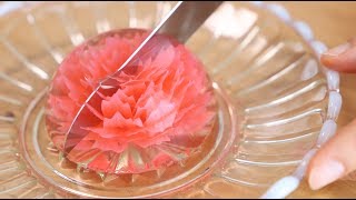 How to make Flower Jelly for Mother's Day 【Rain Drop Cake】