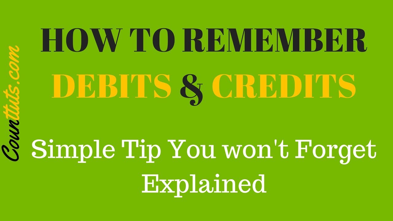 Download How to easily Remember DEBITS and CREDITS | Simple Tip | Accounting Basics