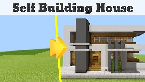 How to make a Self Building House in Minecraft PE Tutorial (Command block Creation) "Simple"