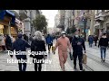 Walking through the Taksim Square area in Istanbul, January 4, 2022