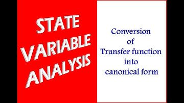 Conversion of Transfer function into canonical form