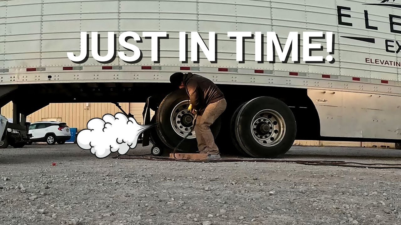 Satisfying Semi Truck Tire Change (No Talking)