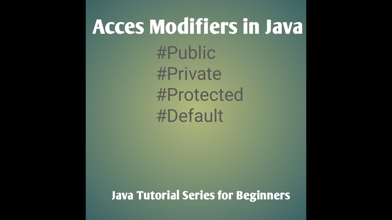 Day4 ||Access Modifiers in Java Explained | Public, Private, Protected ...