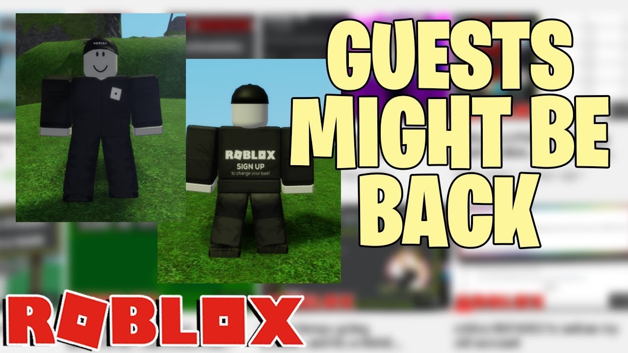 Roblox Guests Might Be Added Back Youtube - are roblox guests coming back