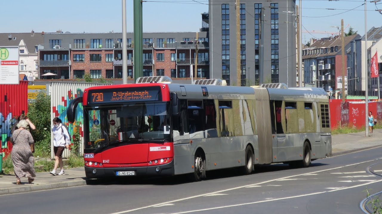 [Sound] Bus Solaris Urbino 18 III | #8147 | Rheinbahn AG Düsseldorf