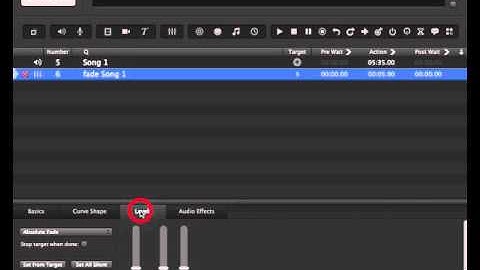 6  Qlab3   Fade In an Audio Cue