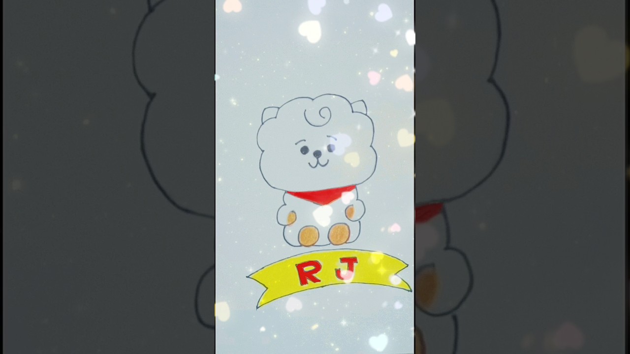 CUTE BT21 RJ DRAWING 