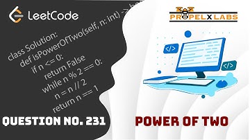 LeetCode Question No. 231 Power of Two